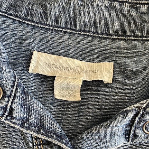 Treasure & Bond Denim Jean Shirt - Picture 5 of 7